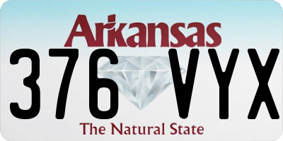AR license plate 376VYX