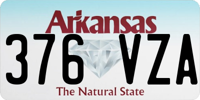 AR license plate 376VZA