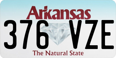 AR license plate 376VZE