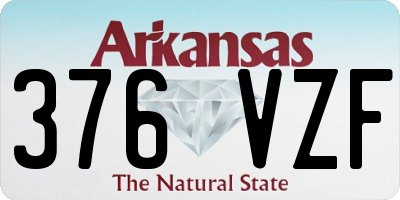 AR license plate 376VZF