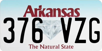 AR license plate 376VZG