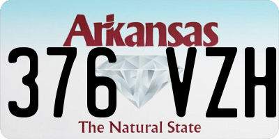 AR license plate 376VZH
