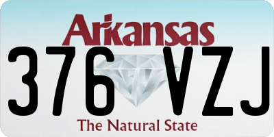 AR license plate 376VZJ