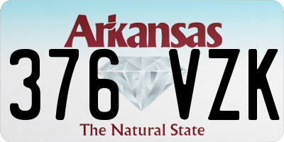 AR license plate 376VZK