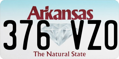 AR license plate 376VZO