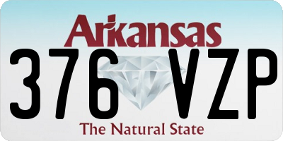 AR license plate 376VZP