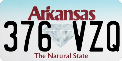 AR license plate 376VZQ