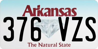 AR license plate 376VZS