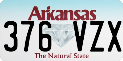 AR license plate 376VZX
