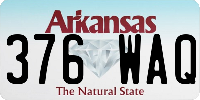 AR license plate 376WAQ