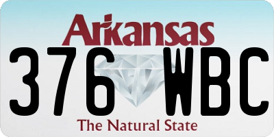 AR license plate 376WBC
