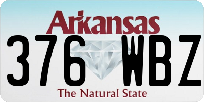 AR license plate 376WBZ
