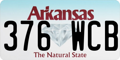 AR license plate 376WCB