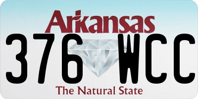 AR license plate 376WCC