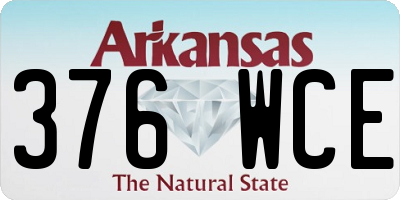 AR license plate 376WCE