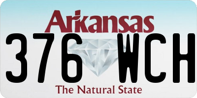 AR license plate 376WCH