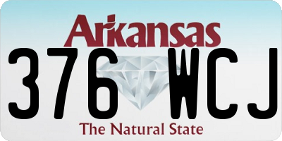 AR license plate 376WCJ