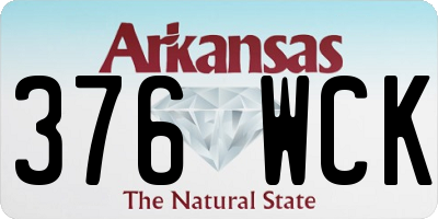 AR license plate 376WCK