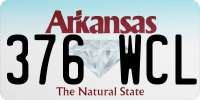 AR license plate 376WCL