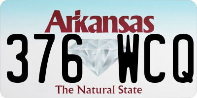 AR license plate 376WCQ