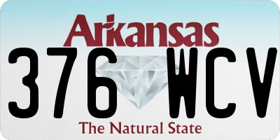 AR license plate 376WCV