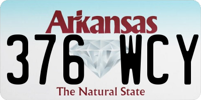 AR license plate 376WCY