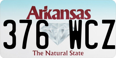 AR license plate 376WCZ