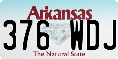 AR license plate 376WDJ