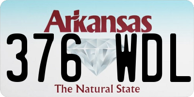 AR license plate 376WDL