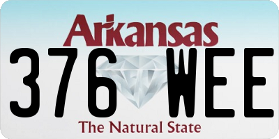 AR license plate 376WEE