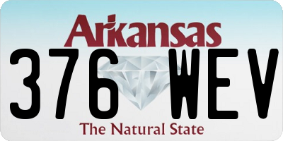 AR license plate 376WEV