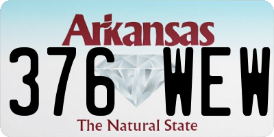 AR license plate 376WEW