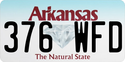AR license plate 376WFD