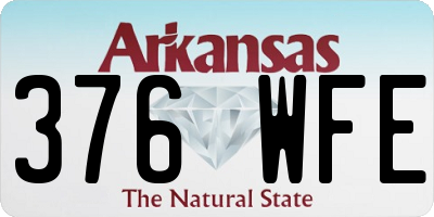 AR license plate 376WFE