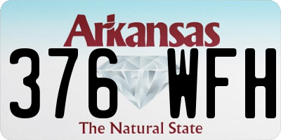 AR license plate 376WFH