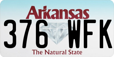 AR license plate 376WFK