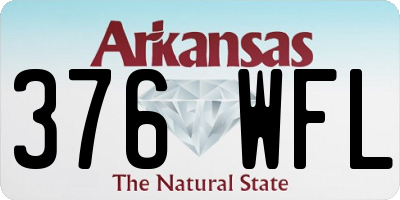 AR license plate 376WFL