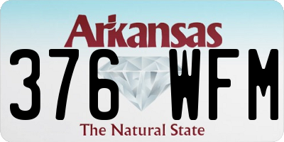 AR license plate 376WFM