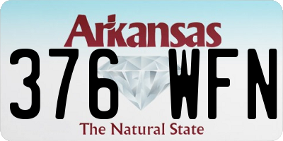 AR license plate 376WFN