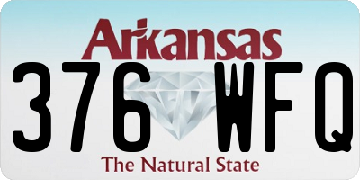 AR license plate 376WFQ