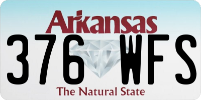 AR license plate 376WFS