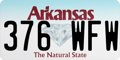AR license plate 376WFW