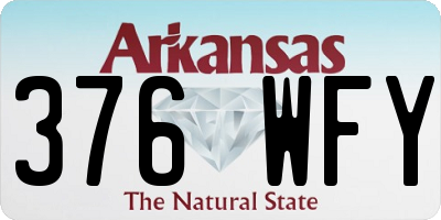 AR license plate 376WFY
