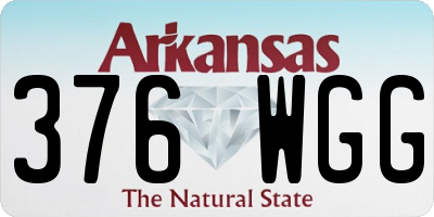 AR license plate 376WGG