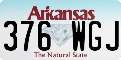 AR license plate 376WGJ