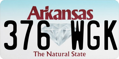 AR license plate 376WGK