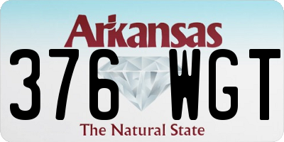 AR license plate 376WGT