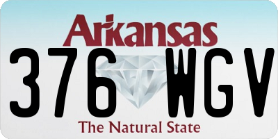 AR license plate 376WGV
