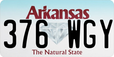 AR license plate 376WGY