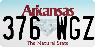 AR license plate 376WGZ